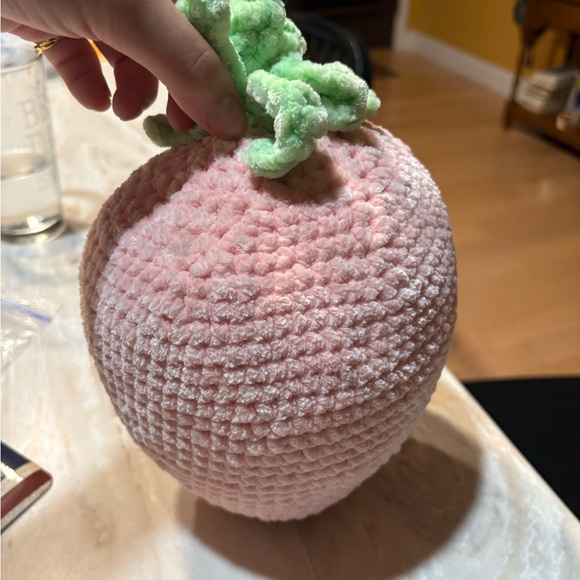 Source Unknown Other - Crochet Pink Strawberry plush